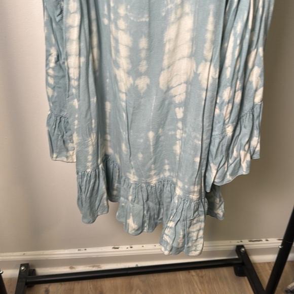 Revolve Tiare Hawaii Hana Grey Blue Smoke Tie Dye Dress Size One Size - Picture 5 of 7